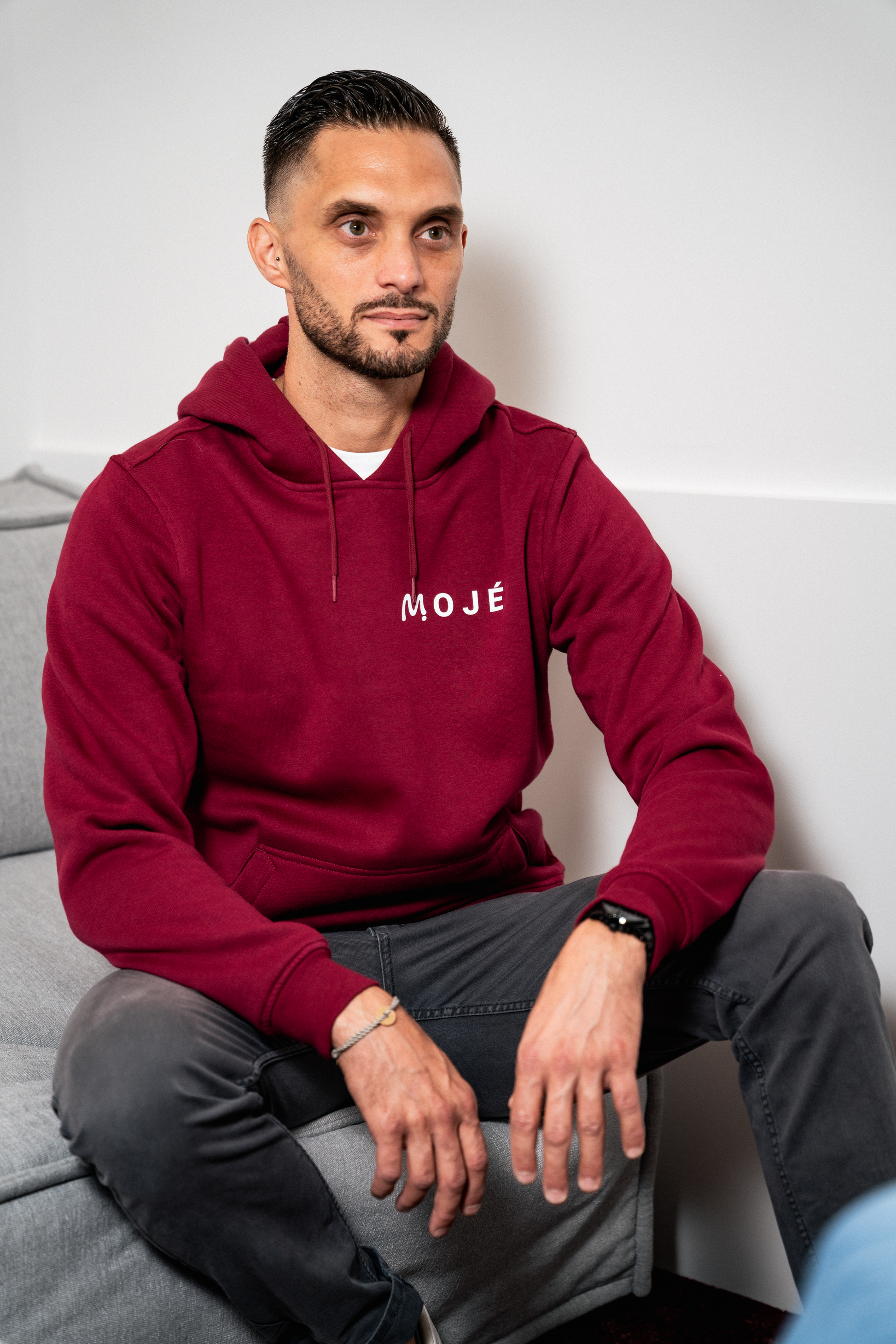 Sweat à capuche MOJÉ Unisexe Bordeaux