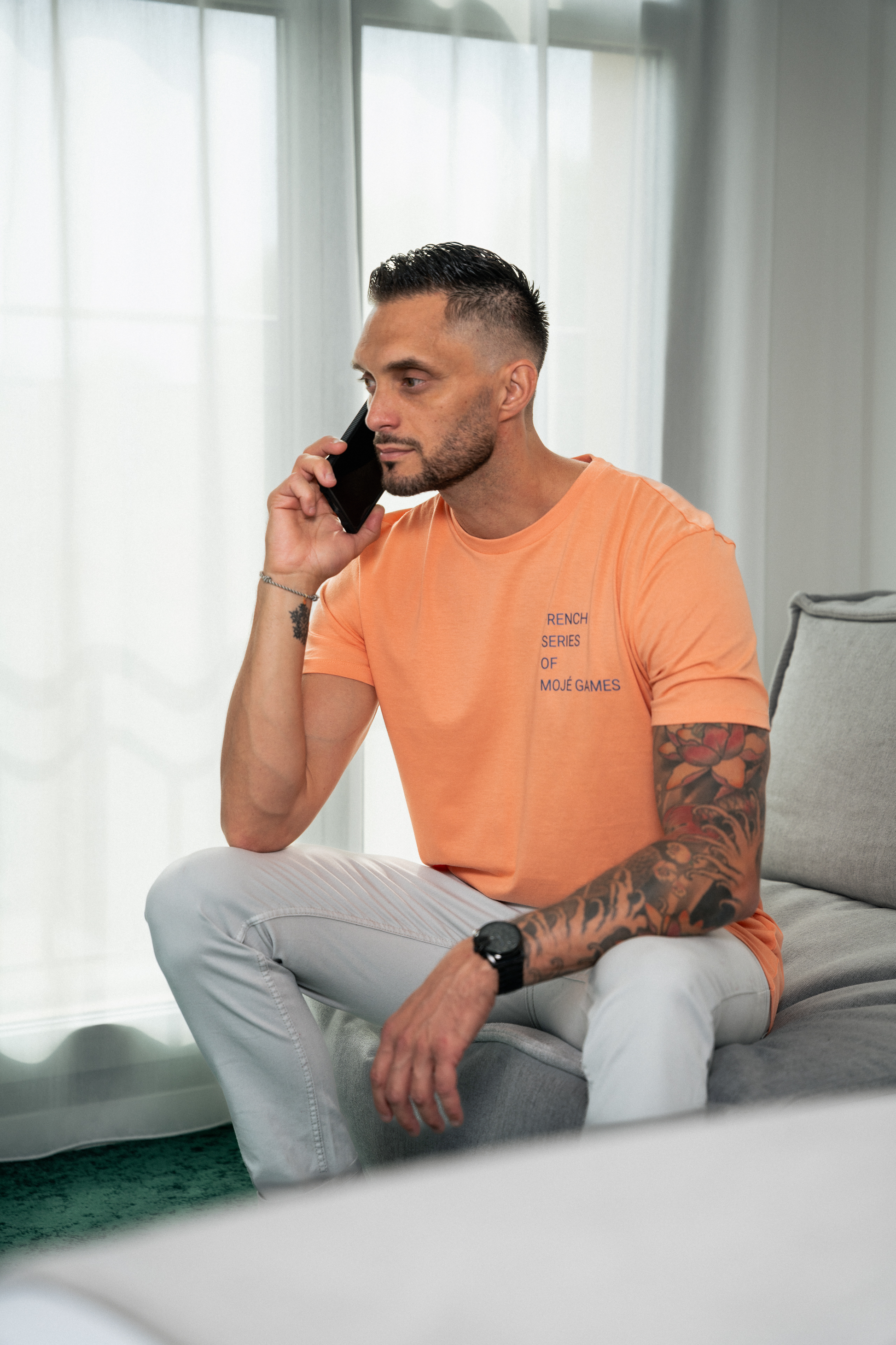 Tee-Shirt MOJÉ Unisexe Pêche