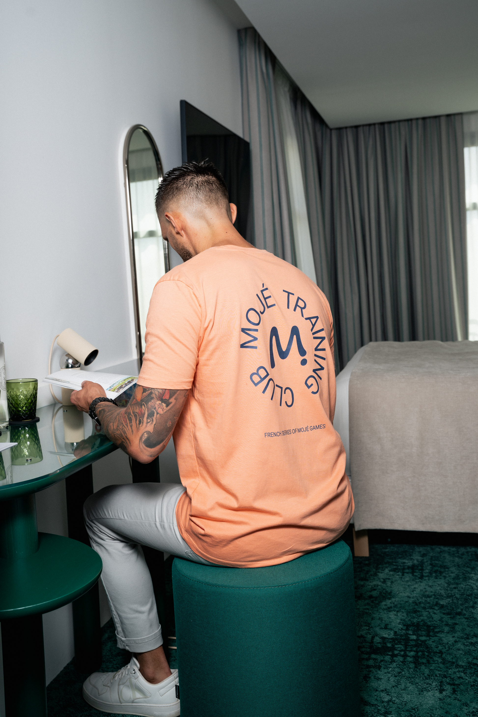 Tee-Shirt MOJÉ Unisexe Pêche